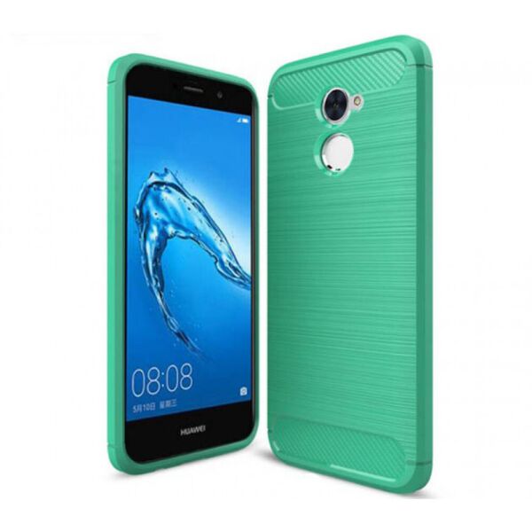 

Чехол накладка Polished Carbon для Huawei Y7 Prime, Y7 2017 Green