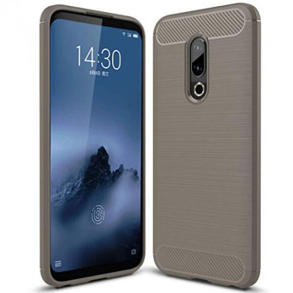 

Чехол накладка Polished Carbon для Meizu 16th Plus Gray