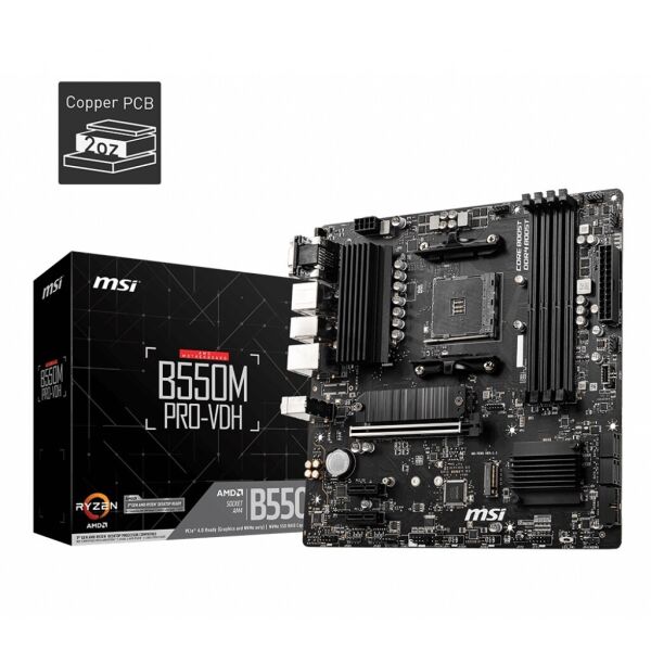 

Материнская плата MSI B550M PRO-VDH Socket AM4