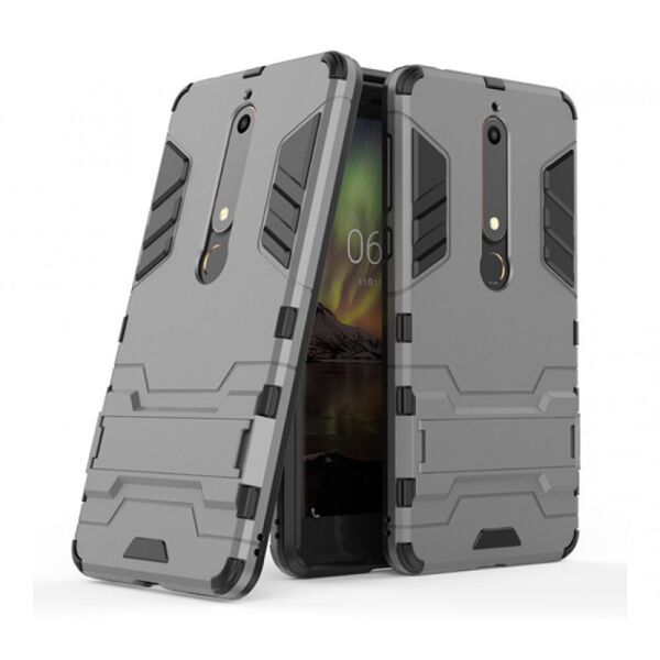 

Чехол накладка Iron Man для Nokia 6 2018 / Nokia 6.1 Gray