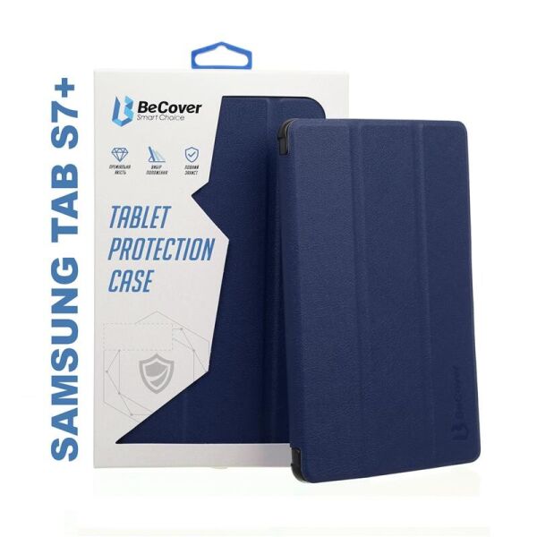 

Чехол-книжка BeCover Smart для Samsung Galaxy Tab S7+ SM-T970/SM-T975 Deep Blue (705226)