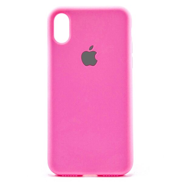 

Чехол-накладка New Silicone Case для Apple iPhone X / XS Ярко розовый