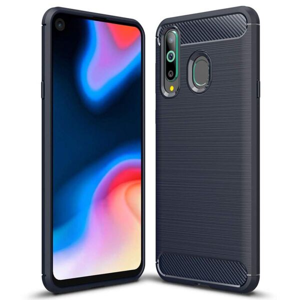 

Чехол накладка Polished Carbon для Samsung Galaxy A8s Blue