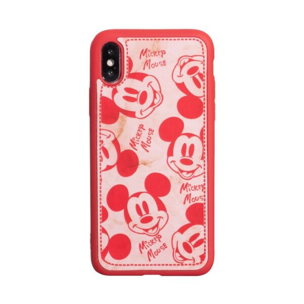 

Чехол-накладка Mickey Color print для Apple Iphone X / XS Red