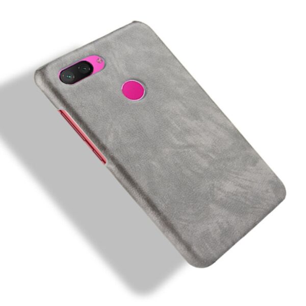 

Кожаный чехол накладка для Xiaomi Mi 8 Lite Gray