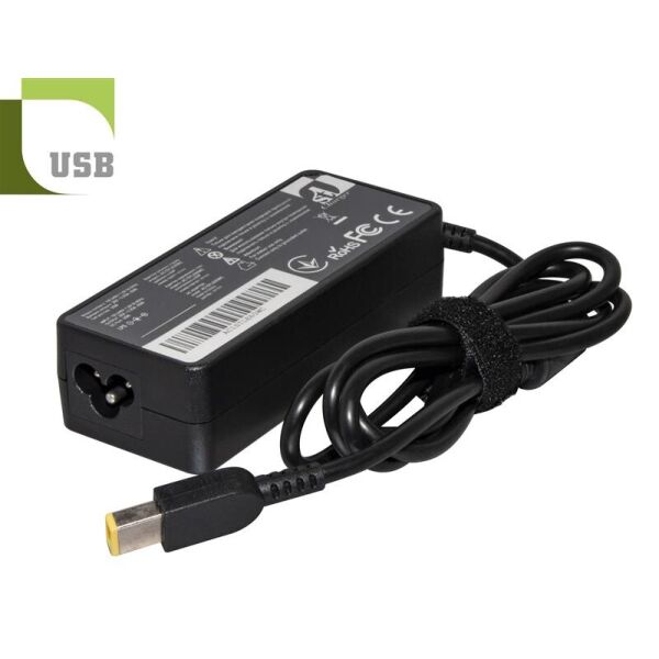 

Блок питания 1StCharger для ноутбука Lenovo 20V 65W 3.25A USB (AC1STLE65WC)