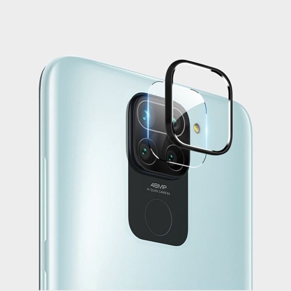 

Защитное стекло и рамка Tempered Glass 0.3 мм на основную камеру для Xiaomi Redmi 10X / Redmi Note 9 (4G), Transparent