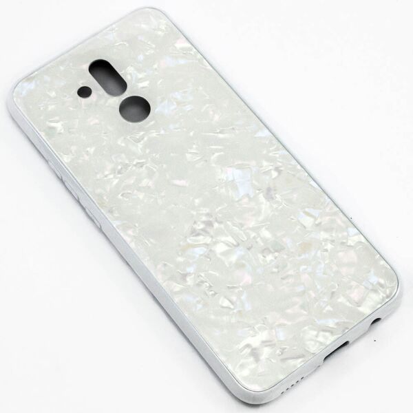 Акція на Чехол Marble Glass Case для Huawei Mate 20 Lite White від Allo UA