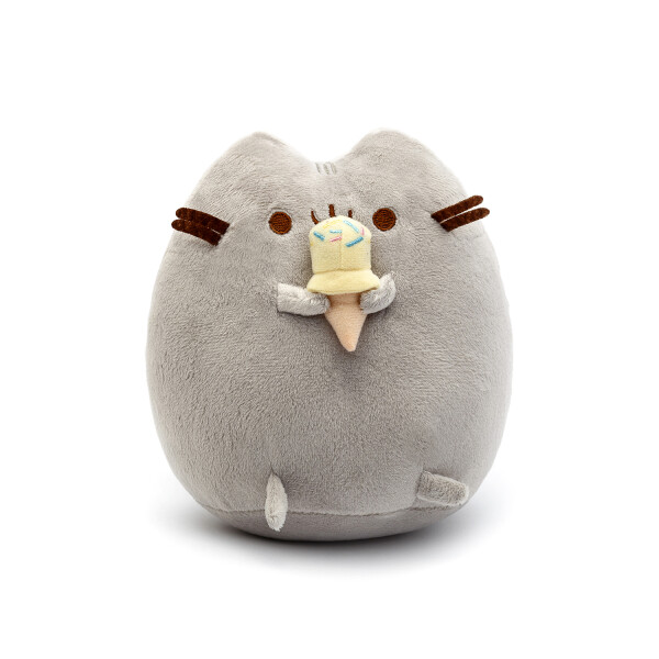 

Мягкая игрушка, Пушин кэт, Pusheen cat с мороженым, Серый (101-gv)