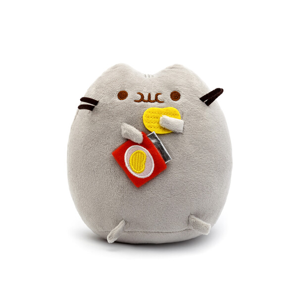 

Мягкая игрушка, Пушин кэт, Pusheen cat с чипсами, Серый (105-gv)