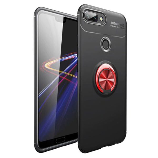 

Чехол Auto Focus C-KU 360 Rotating Ring для Xiaomi Mi 8 Lite Black with red