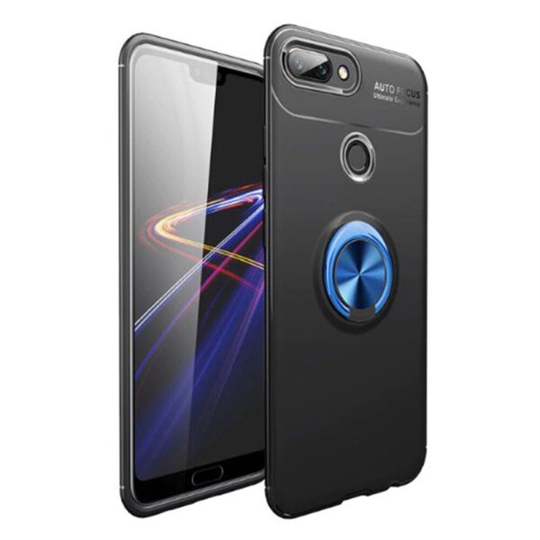 

Чехол Auto Focus C-KU 360 Rotating Ring для Xiaomi Mi 8 Lite Black with blue