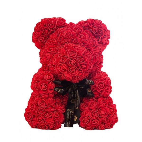 

Мишка из роз Flower Bear Красный 40 см (683-01)