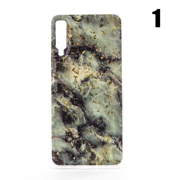 

Мраморный силиконовый чехол накладка Marble для Samsung Galaxy А7 2018 1