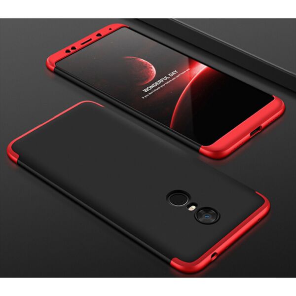 

Чехол накладка GKK 360ᵒ для Xiaomi Redmi 5 Plus black and red