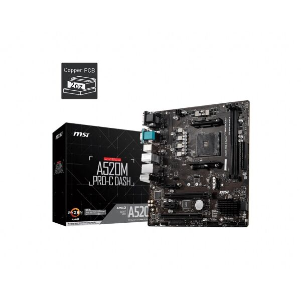 

Материнская плата MSI A520M Pro-C Dash Socket AM4