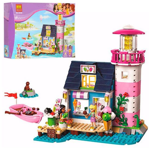 

Конструктор для девочек Маяк в Хартлейке: 478 деталей, кафе-кондитерская, 2 мини-куклы, котик - Bela Friend