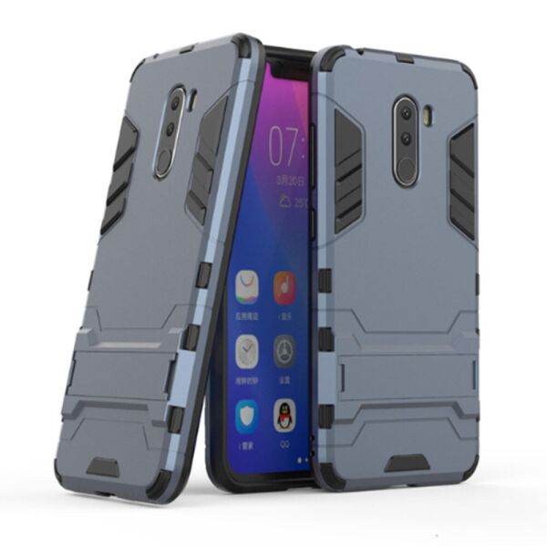 

Чехол накладка Iron Man для Xiaomi Pocophone F1 Dark blue