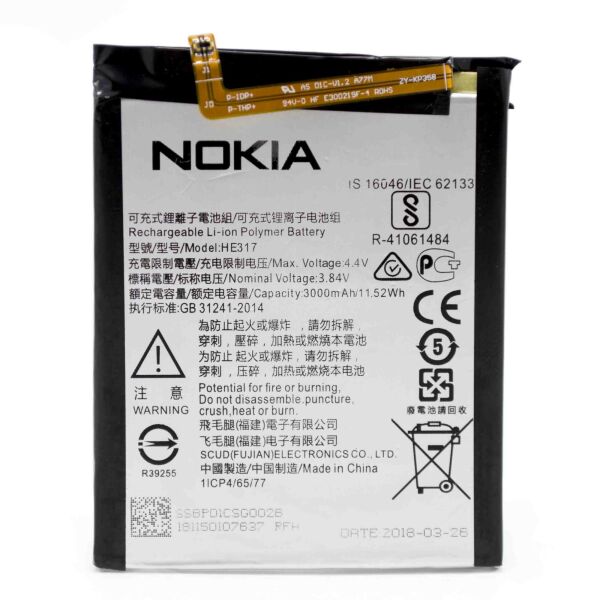 

Аккумулятор HE317 для Nokia 6 (Original) 3000мAh