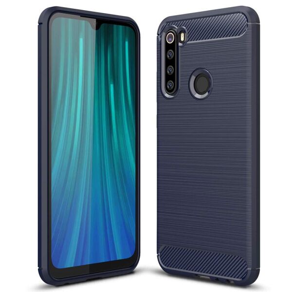 

Чехол накладка Polished Carbon для Xiaomi Redmi Note 8 Blue