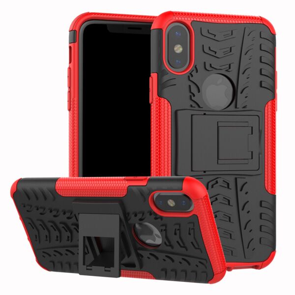 Акция на Бронированный чехол Armored Case для Apple iPhone XS Max Red от Allo UA