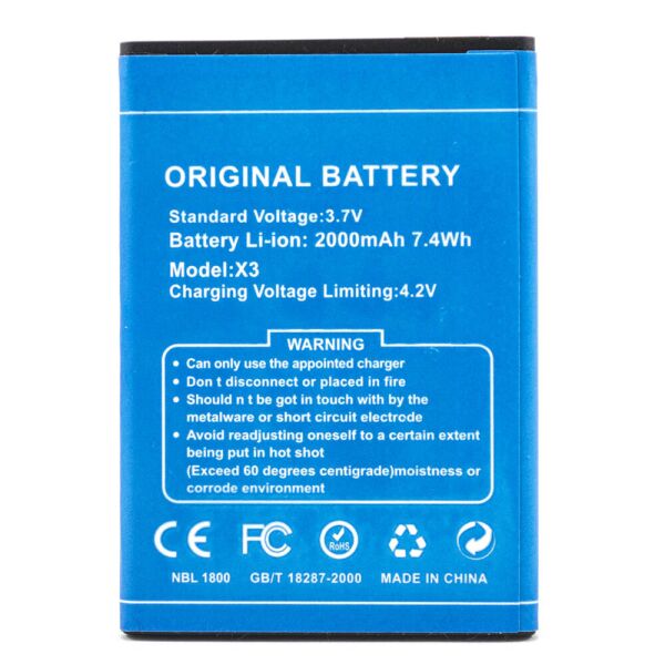 

Аккумулятор для DOOGEE X3 (Original) 2000mAh