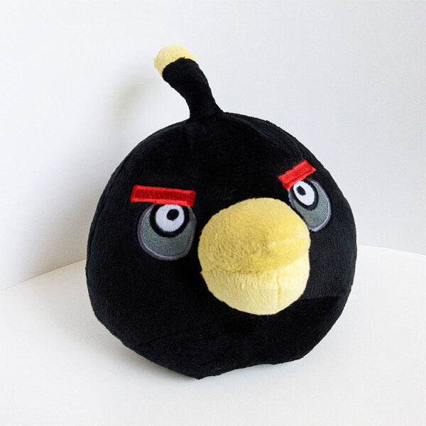 

Мягкая игрушка Weber Toys Angry Birds Птица Бомб большая 28см (608)