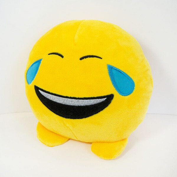 

Мягкая игрушка Золушка смайлик emoji смехотунчик 18 см Желтый (621)