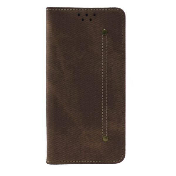 

Кожаный чехол-книжка C-KU Stitched для Xiaomi Mi Note 10 / Note 10 Pro / CC9 Pro Brown