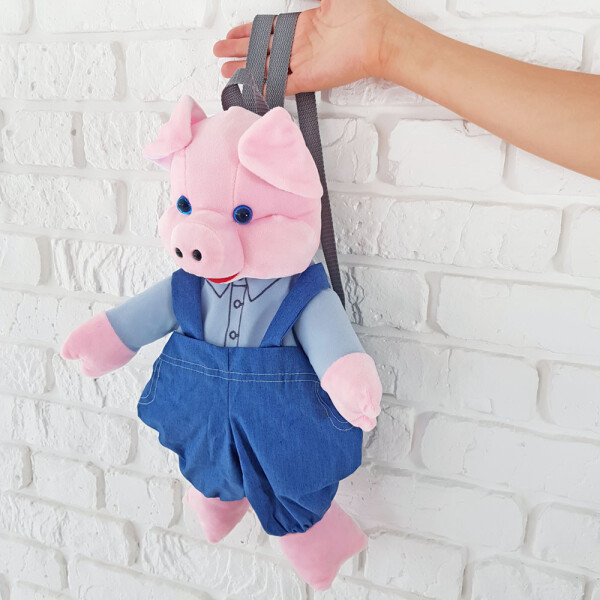 

Рюкзак детский Золушка Поросенок Оскар 45см Голубой (103)