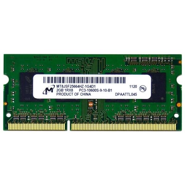 

Модуль памяти SO-DIMM 2GB/1333 DDR3 Micron (MT8JSF25664HZ-1G4D1)