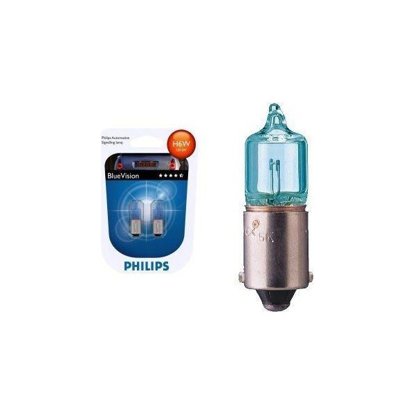 

PHILIPS 12036BVB2 BlueVision H6W 12V 6W BAX9s