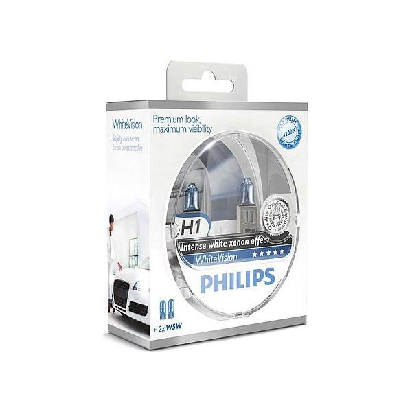 

PHILIPS 12258WHVSM H1 55W 12V P14,5s WhiteVision +60% (4300K)