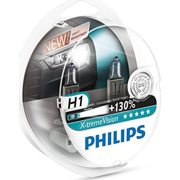 

PHILIPS 12258XVS2 H1 55W 12V P14,5s X-treme Vision +130%