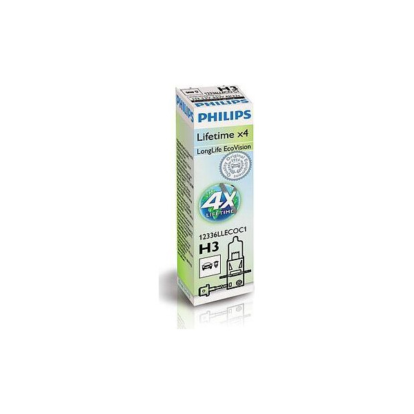 

PHILIPS 12336LLECOC1 H3 55W 12V PK22s LLECO