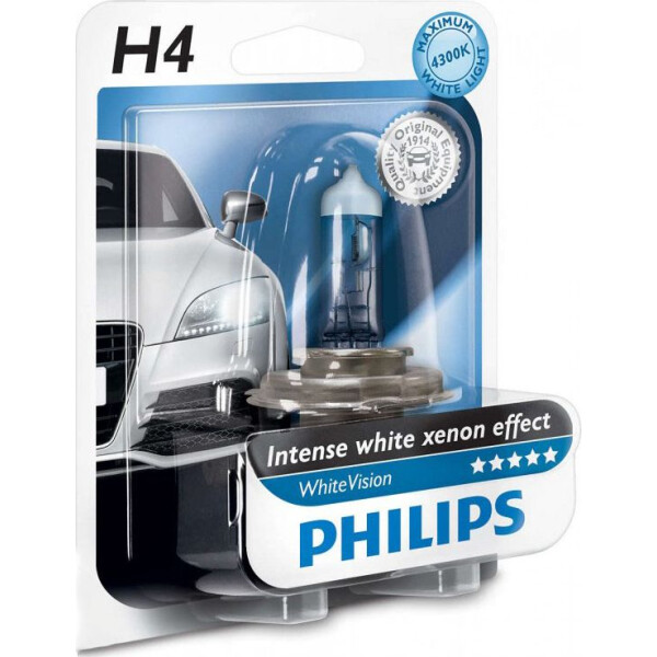 

PHILIPS 12342WHVB1 H4 60/55W 12V P43t WhiteVision +60%(4300K)