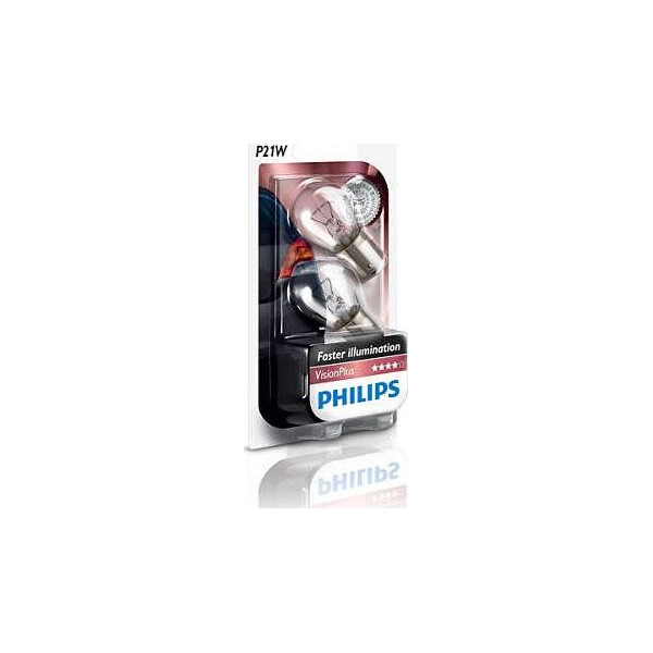 

PHILIPS 12498VPB2 P21W 12V 21W BA15s VisionPlus