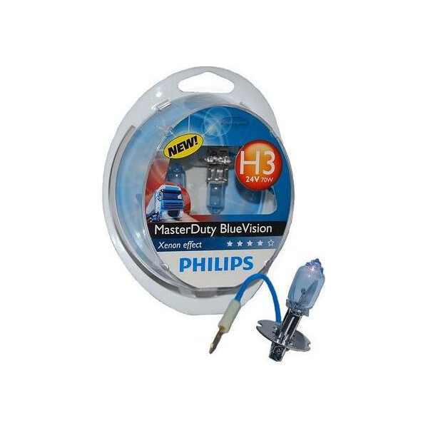 

PHILIPS 13336MDBVS2 H3 70W 24V PK22s MasterDuty BlueVision