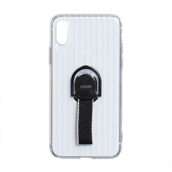 

Чохол-накладка X-Level Travel Suitcase для Apple Iphone Xs Max Прозрачно-Чёрный