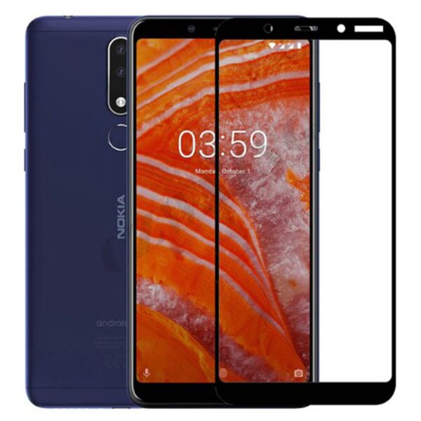 

Защитное стекло 2.5D Full Screen Tempered Glass для Nokia 3.1 Plus, Black
