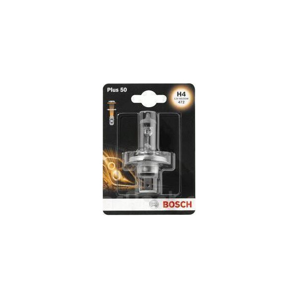 

BOSCH Plus 50% H4 60/55W 12V P43t (1987301040) 1шт./блистер