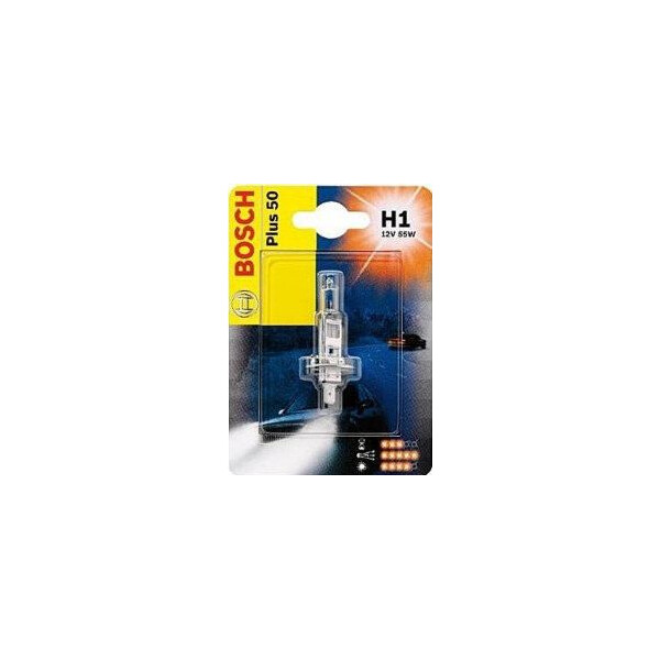 

BOSCH Plus 50% H1 55W 12V P14,5s (1987301041) 1 шт./блистер