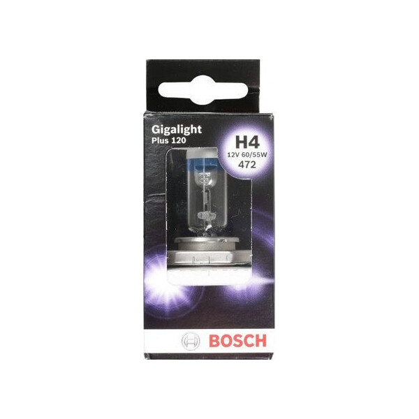 

BOSCH Gigalight Plus120 H4 60/55W 12V P43t (1987301160) 1шт./бокс