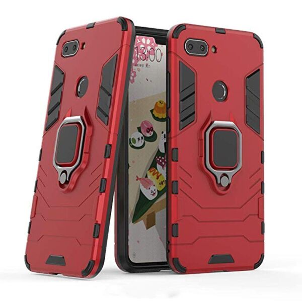 

Чехол-накладка Ricco Black Panther Armor для Xiaomi Mi 8 Lite Red