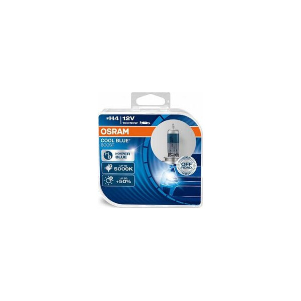 

OSRAM 62193CBB Cool Blue Boost PLUS H4 100/90W 12V P43T 10X2 HardDuopet