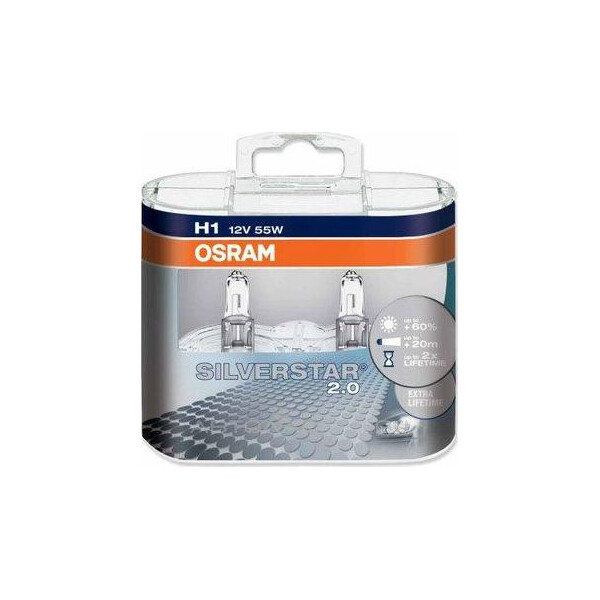 

OSRAM 64150SV2 SilverStar 2.0 H1 55W 12V P14.5S 10X2 HardDuopet