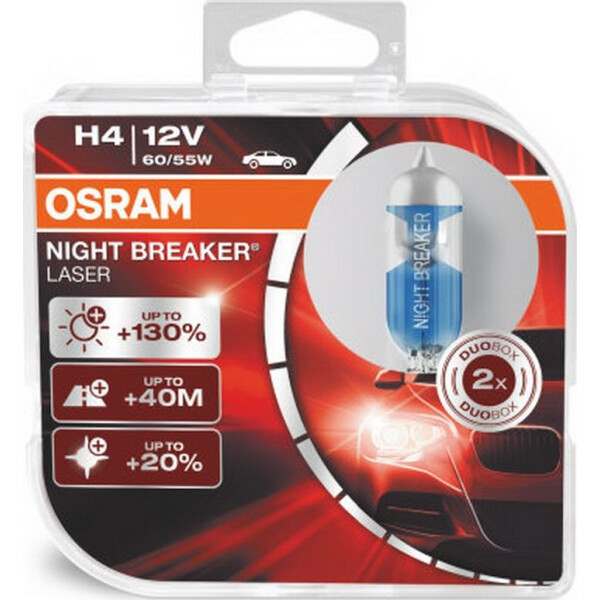 

OSRAM 64193NBL H4 Night Breaker LASER 60/55W 12V P43T HardDuopet