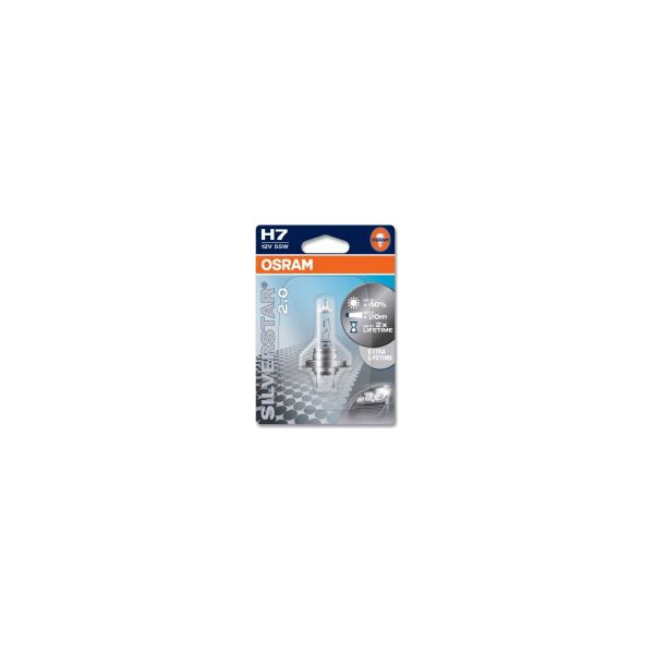 

OSRAM H7 64210SV2-01B Silver Star 2.0 55W 12V PX26D 10X1 Blister