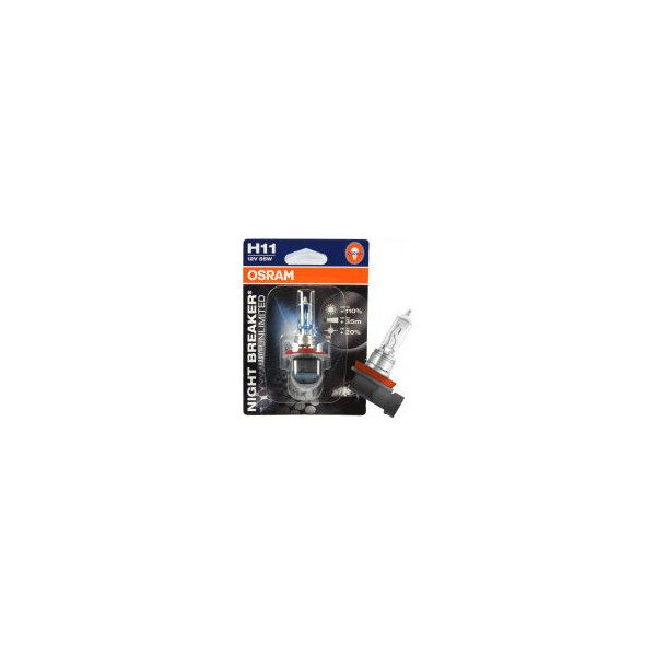 

OSRAM H11 64211NBU-01B Night Breaker Unlimited 55W 12V PGJ19-2 10X1 Blister