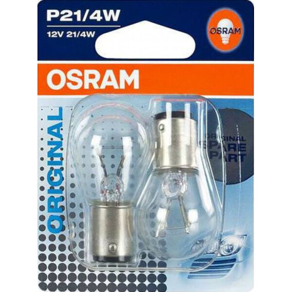 

OSRAM 7225-02B P21/4W 12V 21/4W BAZ15d 10X2 Blister